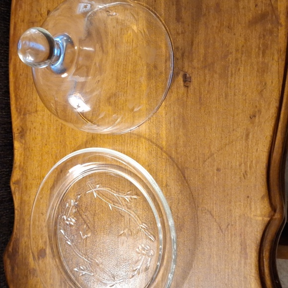 Princess House Heritage Round Covered Butter / Cheese Dome / Cloche and Plate - Picture 6 of 6